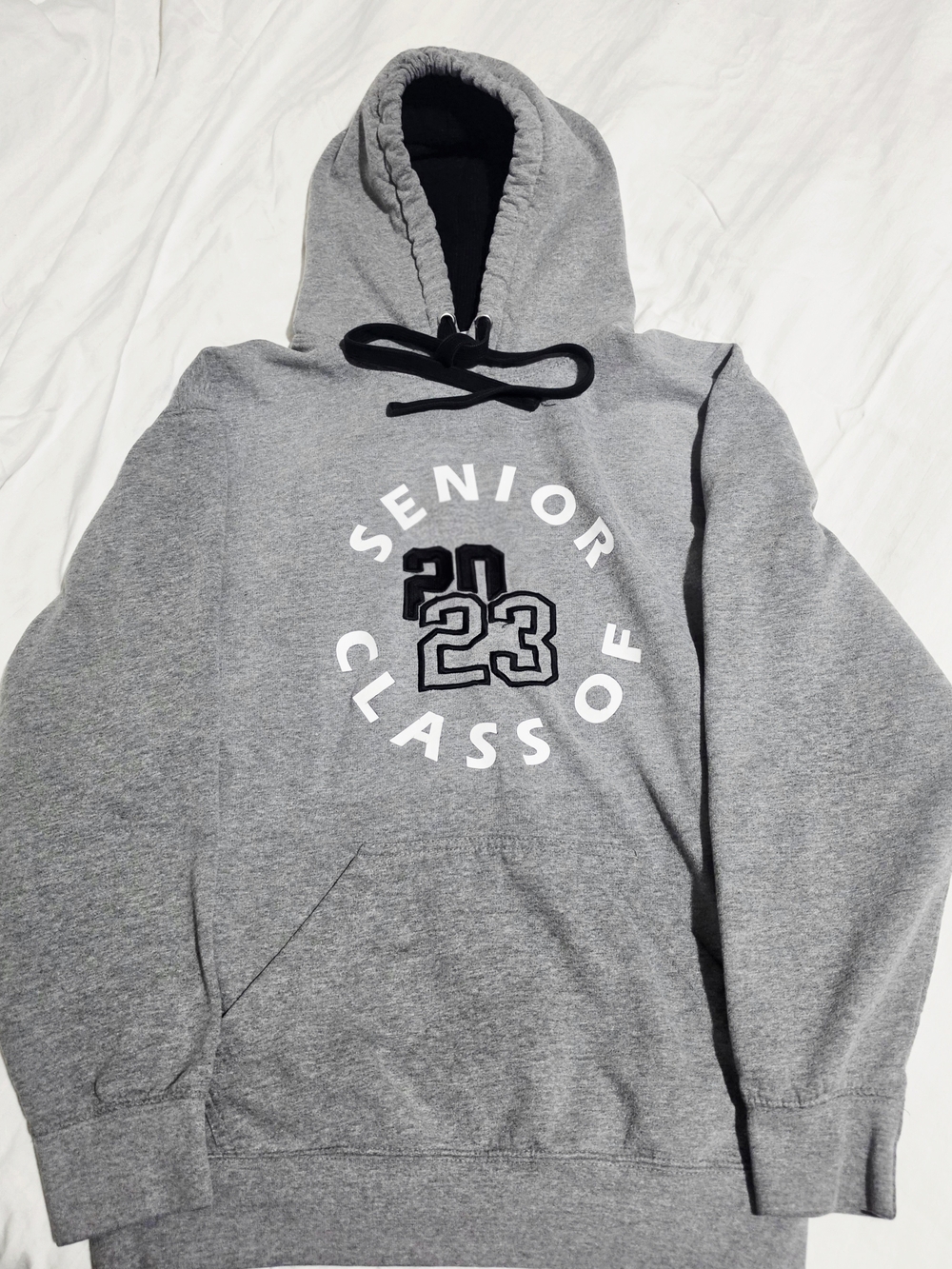 Senior Class of 23 Gray Hoodie Sweatshirt